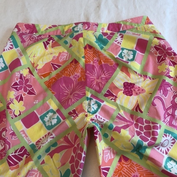Lilly Pulitzer Colorful Capris Size 6 Diamondhead vintage - Picture 4 of 6